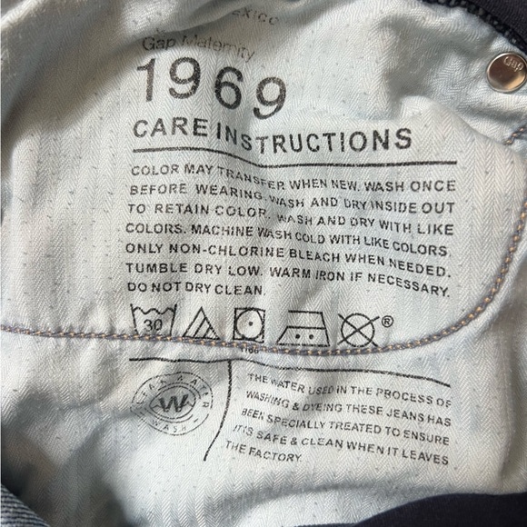 gap maternity long and lean jeans size 14r (T116) - Picture 5 of 8